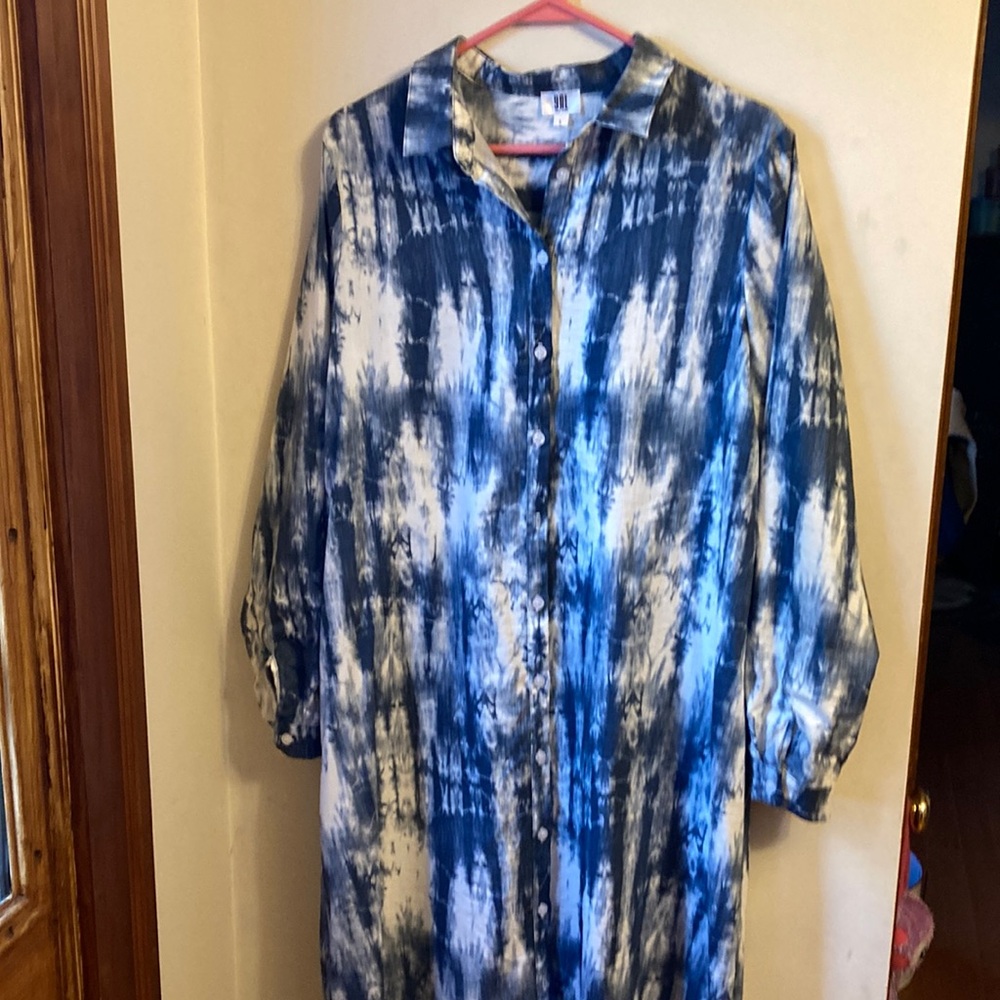 Tie-Dye Print Duster Large
Long sleeves